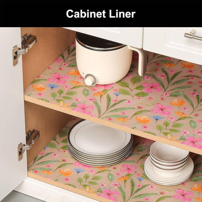 Cooyes Shelf Liner – Premium Non-Adhesive Cabinet & Drawer Liner for Kitchen – Waterproof Shelf Paper with Modern Pattern – Durable EVA Cabinet Mat – Easy to Cut （23.6" W x 360" L）