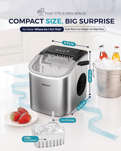 EUHOMY Ice Maker Machine