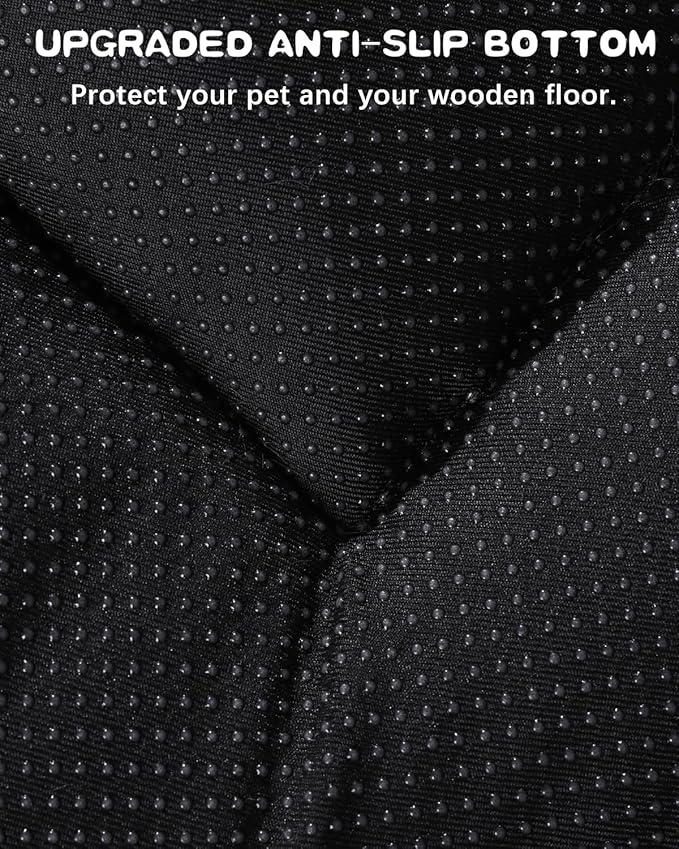WAYIMPRESS Washable Dog Bed Crate Pad for Medium Small Size, Soft Kennel Pad Crate Mat for Dog Cage Anti-Slip Comfy Puppy Bed for Pet,23" x 17",Gray