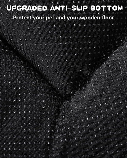 WAYIMPRESS Washable Dog Bed Crate Pad for Medium Small Size, Soft Kennel Pad Crate Mat for Dog Cage Anti-Slip Comfy Puppy Bed for Pet,23" x 17",Gray