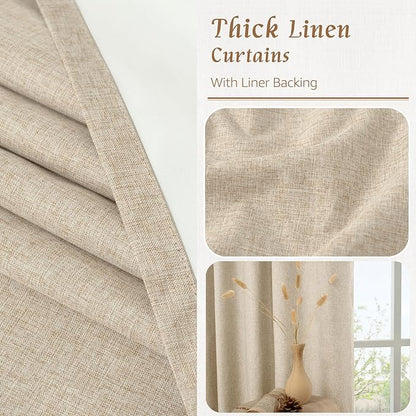 LAMIT 100% Blackout Window Curtains