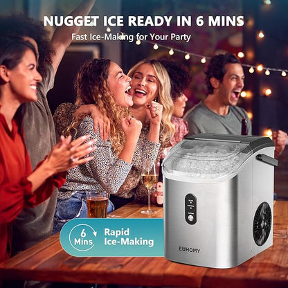 EUHOMY Nugget Ice Maker Countertop