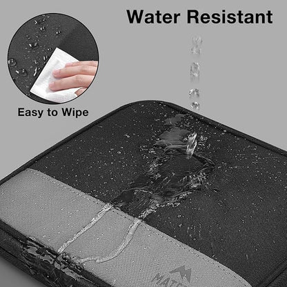 MATEIN Cord Organizer Travel Case 2 Pack, Water Resistant Tech Organizer Pouch for Small Electronic Accessories, Portable Electronics Case Carrying Bag for Cable, Changer, Earphone & Power Bank