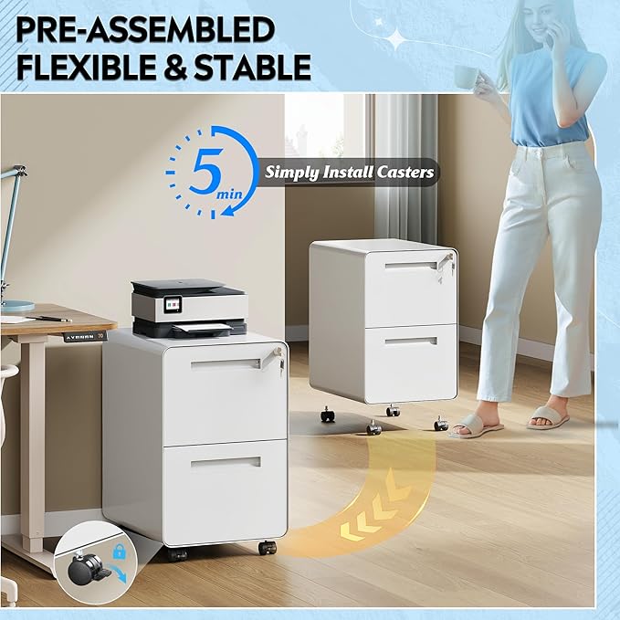 DEVAISE 2-Drawer File Cabinet