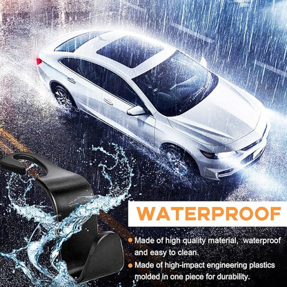 4PCS Car Seat Headrest Hook, Auto Back Seat Hanging Storage Organizer, Vehicle Seatback Hanger Holder for Purse Handbag Coat Umbrella, Universal Interior Car Accessories (Black)