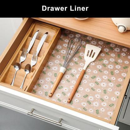 Cooyes Shelf Liner – Premium Non-Adhesive Cabinet & Drawer Liner for Kitchen – Waterproof Shelf Paper with Modern Pattern – Durable EVA Cabinet Mat – Easy to Cut (11.8" W x 360" L)
