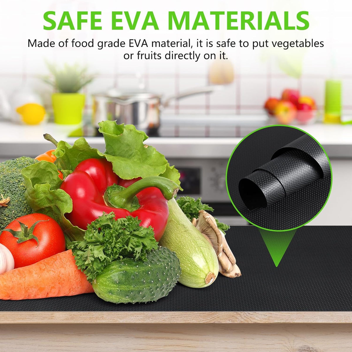 Shelf Liners for Kitchen Cabinets Non Adhesive Drawer Liner for Bathroom Waterproof Refrigerator Liners for Shelves Fridge Plastic Mats Cabinet Cupboard Liner Black 11.8 x 236.2 Inches