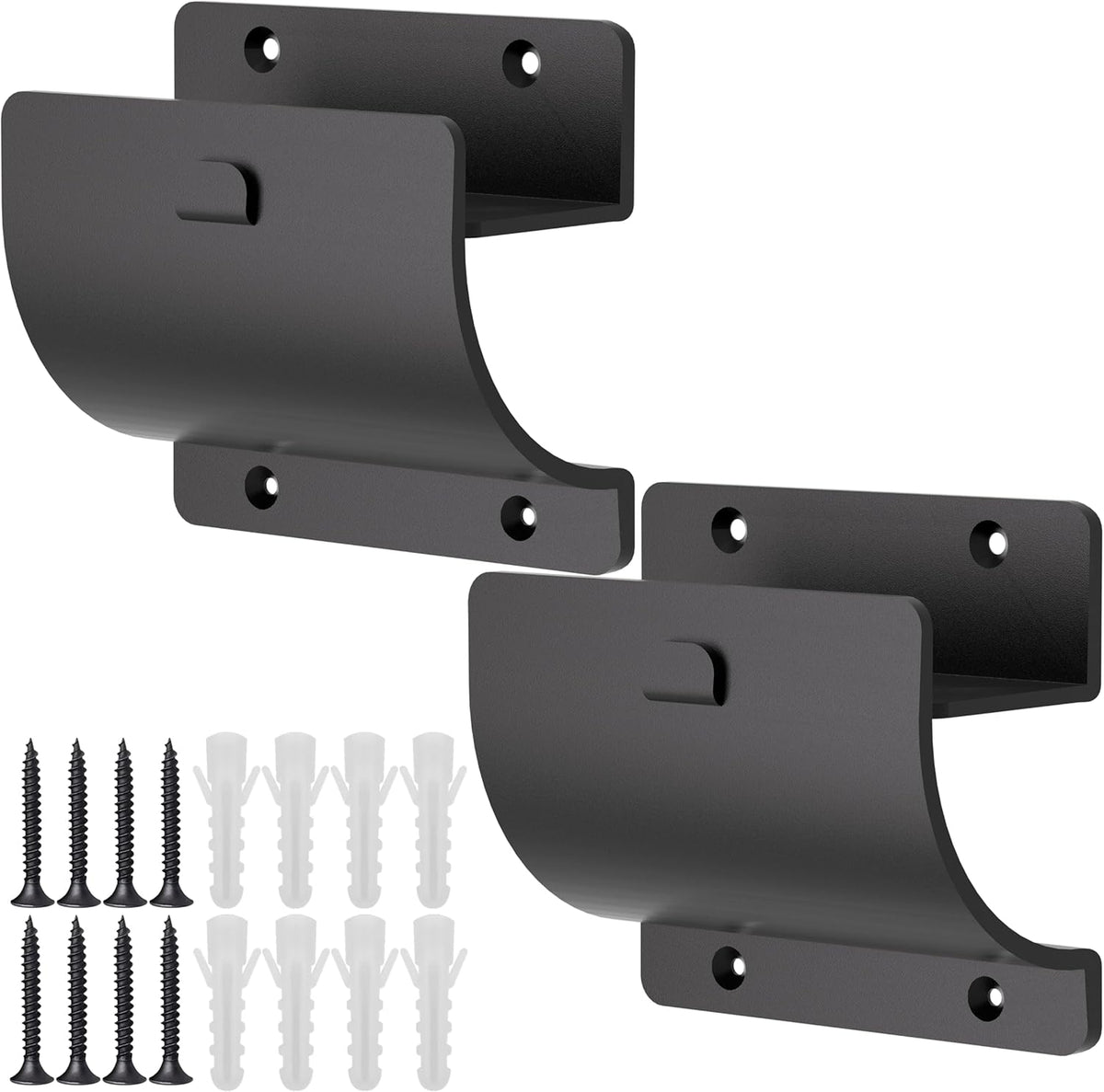 Ladder Hooks, 2 Pack Ladder Hangers for Garage Wall Wheelbarrow Hanger for Home Storage