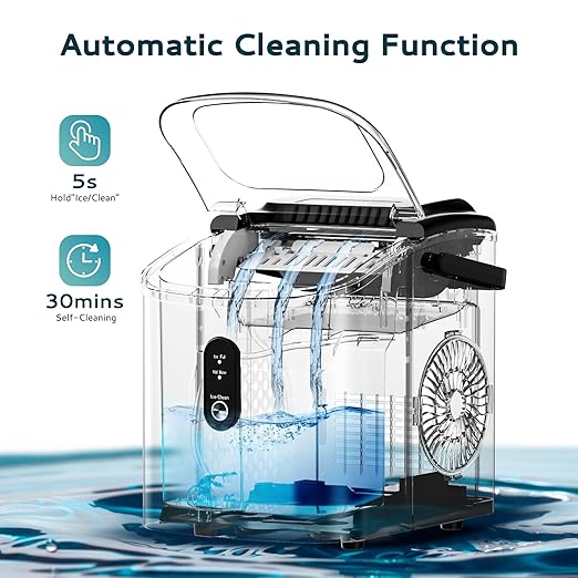 EUHOMY Countertop Ice Maker Machine
