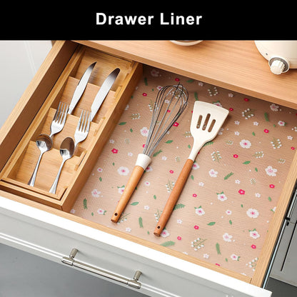 Cooyes Shelf Liner – Premium Non-Adhesive Cabinet & Drawer Liner for Kitchen – Waterproof Shelf Paper with Modern Pattern – Durable EVA Cabinet Mat – Easy to Cut (23.6" W x 360" L)