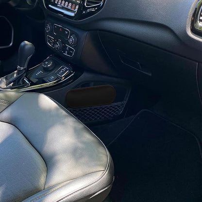 Car Armrest Cushion Pad, Memory Foam Elbow Rest for Comfort, Adjustable Support for Center Console, Universal Fit for All Vehicles - Black