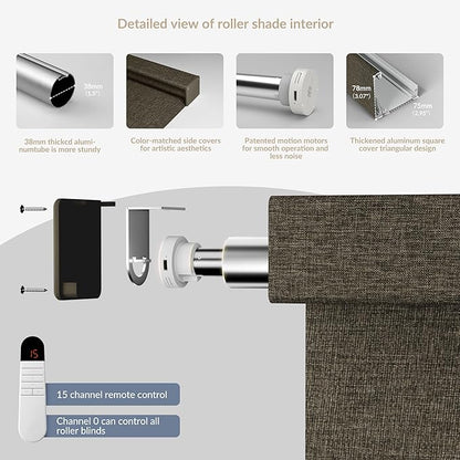 Boolegon Motorized Roller Blinds