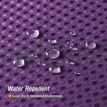 Gibelle Long Shower Curtain 72 x 78, Tall Waffle Weave Textured Fabric Shower Curtain for Bathroom, Water Repellent, Machine Washable, Purple