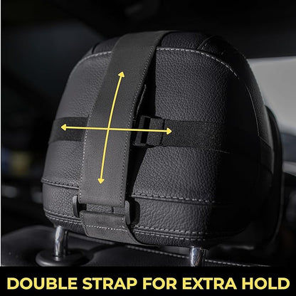 Car Headrest Pillow Memory Foam Soft Neck Support Comfortable Ergonomic Design Car Seat Headrest Pillow Universal Fit Travel Seat Pillow for Pain Relief While Driving Lord AutoFashion (1PC) (Grey)