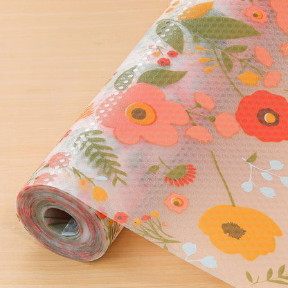 Cooyes Shelf Liner – Premium Non-Adhesive Cabinet & Drawer Liner for Kitchen – Waterproof Shelf Paper with Modern Pattern – Durable EVA Cabinet Mat – Easy to Cut (23.6" W x 118" L)