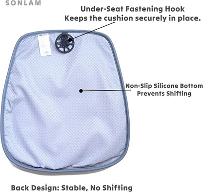 Comfort Dreamcatcher Car Seat Cushion Non-Slip - Relaxing, Optimal Support & Posture for Long Drive (Single Seat (Coffee Brown))