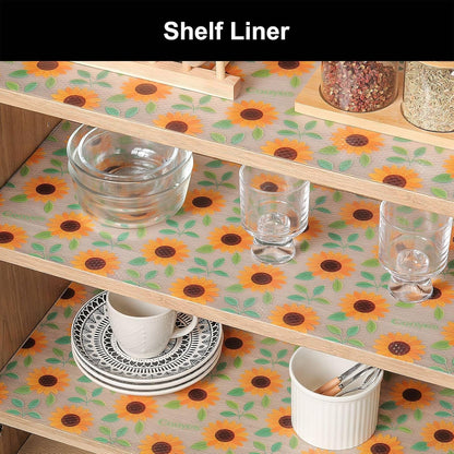 Cooyes Shelf Liner – Premium Non-Adhesive Cabinet & Drawer Liner for Kitchen – Waterproof Shelf Paper with Modern Pattern – Durable EVA Cabinet Mat – Easy to Cut （17.5" W x 197" L）