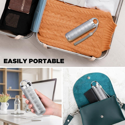 Zannaki Metal Travel Pill Organizer, Portable Waterproof Weekly Pill Box, Large Aluminum Alloy Pill Case Container, BPA Free 7 Day Daily Medicine Organizer Holder for Vitamin, Fish Oil, Supplement