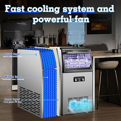 Commercial Ice Maker Machine 120lbs/24H