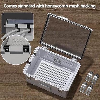 ABS Electrical Junction Box, Ventilated Design, Cable Grommets, IP65 Waterproof