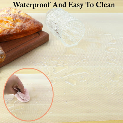 Shelf Liners for Kitchen Cabinets Non Adhesive 11 Inch Wide X 20 Ft Cabinet Drawer Liner Non Slip Waterproof Closet Pantry Shelves Liner Oil Proof Fridge Cupboard Mat for Kitchen Bathroom