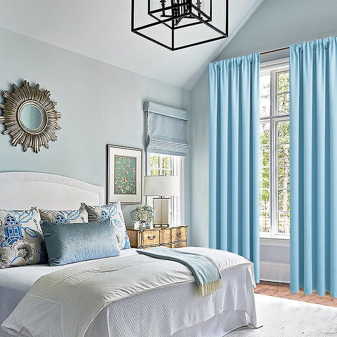 JIUZHEN Blackout Curtains for Bedroom– Thermal Insulated, Noise Reducing Room