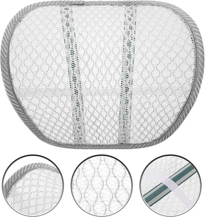 Breathable Car Seat Lumbar Pillow with Cooling Mesh Back Support Pad for Summer Driving Ergonomic Lower Back Relief Cushion for Office Car and Travel Random Color