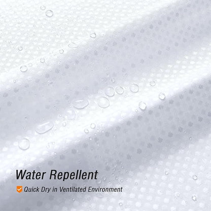 Gibelle White Shower Curtain, Waffle Weave Textured Fabric Shower Curtain for Bathroom - Soft Cloth & Hotel Spa Luxury, Water Repellent, Machine Washable, 72X72, White