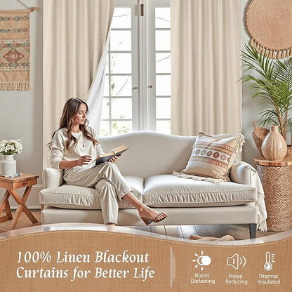 LAMIT Full Blackout Window Curtains