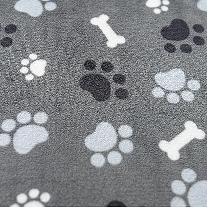 AIWEK Dog Blanket Paw Bone Pattern 1 Pack 3 Colorful 40"*30" Super Soft Warm Flannel Sofa Cover Car Bed Protector, Urine Proof Washable Outdoor Pet Blanket for Puppy Large Dogs & Cats