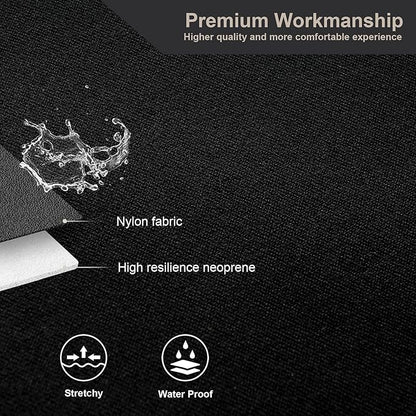 GIANT PANDA Custom Fit Console Cover for 2013-2018 Ram 1500 & 2013-2024 Ram 2500/3500/1500 Classic Model Jump Seat Console - Neoprene Armrest Center Cover - Full Protection - Black