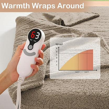 Electric Heated Blanket Full Size 72"×84"