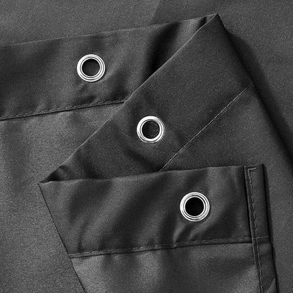 N&Y HOME Fabric Shower Curtain or Liner with Magnets Dark Charcoal Grey - Hotel Quality, Machine Washable, Water Repellent - Graphite Gray, 72x72