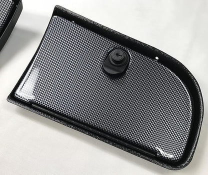 E-Z-Go TXT Golf Cart EZ Install Locking Glove Box Door Set in Carbon Fiber (Will FIT New and Current Generation 1994 and UP) (Will NOT FIT RXV Models)